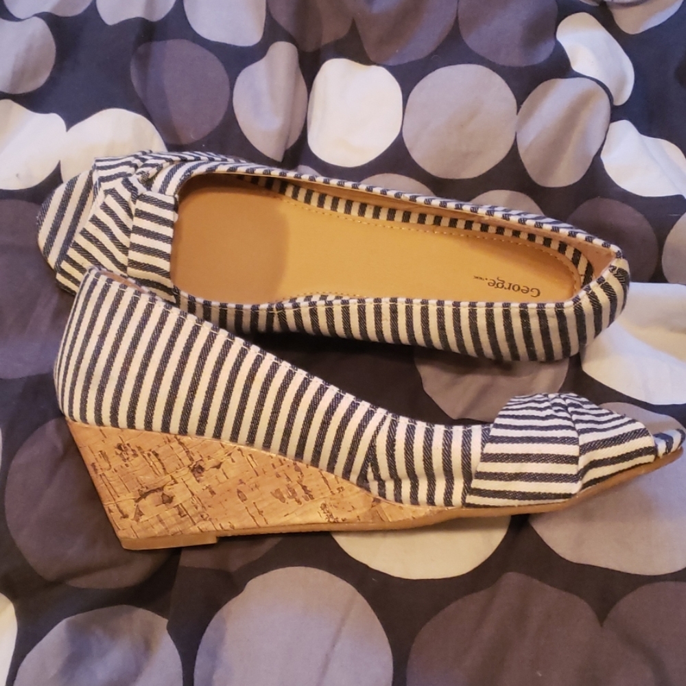 Nautical striped shoes